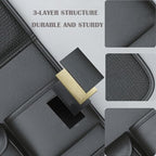 Car Seat Organizers,Multi-functional Back Seat Protectors, Storage Pouches, and Tray Holders (for Cars, Kids, Seat Back and Rear Seats)（Leather 1 Pcs）