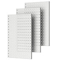 Pegboard Smith Metal Pegboard Panels, 16" x 12" Heavy-Duty Steel Wall Peg Boards for Garage Tool Storage, Pegboard Organizer 