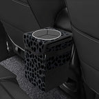 Car Trash Can – Multi-Purpose, Lightweight and Portable with Durable Water-Resistant Coating, No Installation Required, Practical and Ample Capacity, Variety of Colors.Black Leopard Print