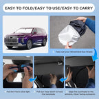 Sun Shade Sunshade for Hyundai Palisade 2020-2024 2025 2026 Windshield Cover, 4-Layers Sun Shield 250T Silver Sun Visor Foldable Front Window Shade Blocks UV Rays Car Accessories