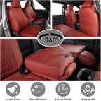 EKR Custom Fit Tacoma Car Seat Covers for Select Toyota Tacoma (Petrol) 2024 2025 2026 Double cab SR,SR5,TRD Sport,TRD Off-Ro