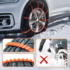 10 Pcs Universal Anti-Skid Snow Tire Chains, 2026 New Portable Emergency Non-Slip Plastic Cable Ties, Snow Tire Chains for Pi