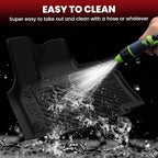 LASFIT Floor Mats & Cargo Mats for KIA EV9 2026 2025 2024 (Only for 6-Seats,Not Fit Relaxation Chairs & 7-Seats),All Weather TPE Custom Fit Kia EV9 2024-2026 Full Set Car Accessories Floor Liners