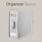 LOFT + IVY Sheet Organizers and Storage – Bed Sheet Holders Box for Linen Closet, Foldable Bedding Storage with Handles, Labe