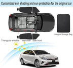 Front Side Half Window Shade Foldable Custom Fit for Kia Forte 2019-2023 Car Window Shades for Side Window Sun Shade UV Protection Heat Insulation for Camping Sleeping 6PCS