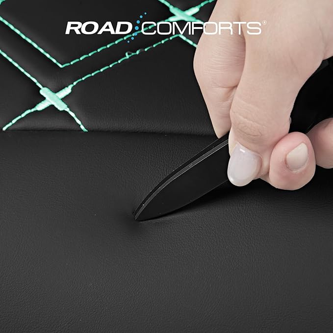 Road Comforts Seat Covers, Premium Leather Car Seat Covers Front Seat for Women Girls,Airbag Compatible, Automotive Seat Cove