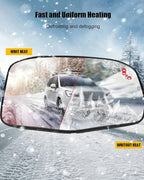 Right Passenger Side Mirror Glass Fit for Honda CR-V 2023 2024 2025 EX-L Touring Hybrid-Sport-Touring Hybrid-Touring (Only for Models with BSD), with Heating & Blind Spot Detection Function