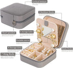 KElofoN 5 packTravel jewelry case Travel jewelry box Travel Jewelry Organizer Small Jewelry Organizer Box for Girls Women wit