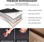 2 Pack Leather Front Car Seat Cover, Anti-Slip and Full Wrap Driver Car Seat Protectors with Storage Pocket, Luxury Waterproo