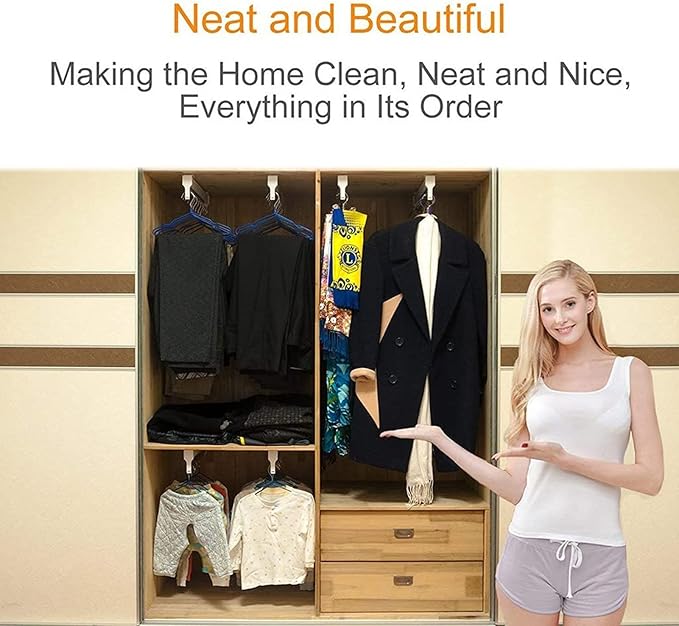 Pull Out Clothes Rail Extendable Pull Out Closet Rod - Wardrobe Pull-Out Trousers Rack, Adjustable 30-80Cm Wardrobe Rail Clot