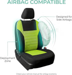 FH Group Automotive Car Seat Covers Full Set Premium 3D Air Mesh Front Seat Covers, Airbag Compatible & Split Bench Cover Uni
