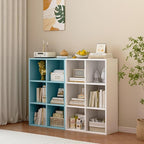 OSCHF 6-Cube Storage Shelf Bookcase - Wooden 3-Tier Floor Standing Open Bookshelf for Home and Office, Display Cabinet, Light