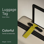 ANTLER Luggage Tags - Durable Rubber, for Suitcases & Travel Bags, Assorted Colors, Easy ID & Personalization, Fits Most Suit