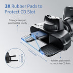 OQTIQ Magnetic CD Phone Car Mount for Car CD Player, Built-in 6 Strong Magnets, Compatible with iPhone 17 16 15 14 13 12 Series,Samsung Galaxy, LG, and More, Secure Mounting with Anti-Slip Pads