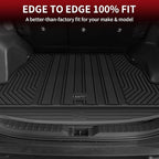 LASFIT Floor Mats&Trunk Mat for Toyota RAV4 2019-2025(Not Fit Hybrid) All Weather TPE Custom Fit Floor Liner for Toyota RAV 4 LE/XLE/Limited/TRD/Adventure Full Set Accessories, Lifespan 5 Years+,Black
