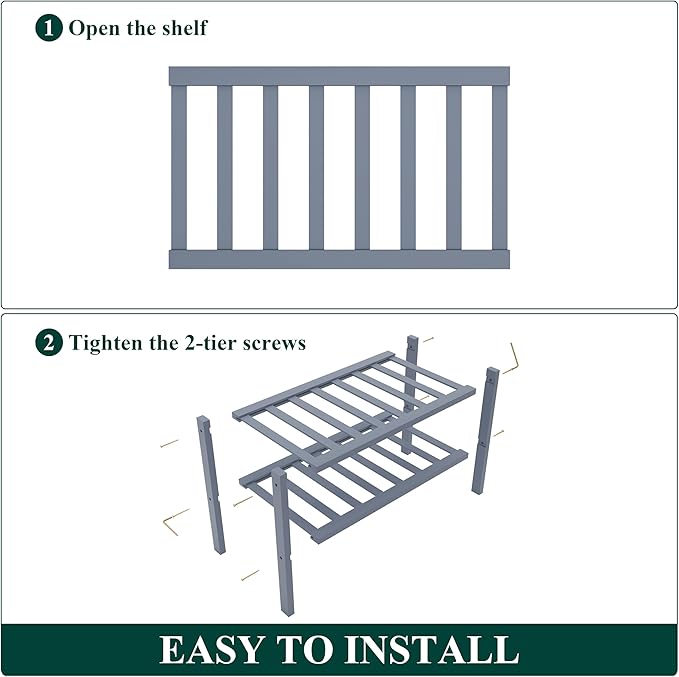 Smiry Bamboo Shoe Rack for Closet, 2 Tier Small Wooden Stackable Shoe Organizer, Free Standing Shoes Storage Shelf for Entryw