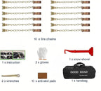 Car Tire Chains 205-305mm, Universal Emergency Anti-Skid Snow Strap Tires Chains for Trucks/Minivan/Pickup/SUV/ATV/UTV, Adjus