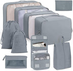 Packing Cubes 10 PCS, Mesh Breathable Luggage Organizers Bags, Packing Organizers, Durable Travel Essentials Bags Set, Travel