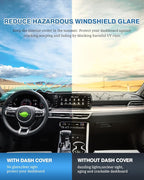 FIILINES Dash Cover Fit for Kia K5 2021-2025 (Without HUD), Dashboard Cover K5 Accessories Dash Mat Sunshade Nonslip Protecto