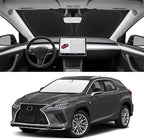 Custom Fit Windshield Sun Shade for Lexus RX 2016-2022, Blocks UV & Heat, Front Window Sunshade Accessorie, Easy Fold & Store Keep Your Car Cooler