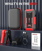 BOOKOO Portable Car Jump Starter, 4500A Jump Start Battery Pack up to 10.0L Gas/8.0L Diesel Engines, 12V Car Battery Jump