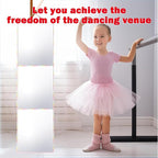 Foldable Full Length Mirror 2-in-1 Wall-Mounted or Tabletop Mirror, Portable Travel Mirror with Handle for Dance Home Bedroom