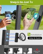 Magnetic Golf Cart Phone Holder, Golf Accessories Gifts for Men Dad Husband Unique, 360° Rotation Phone Mount for Golf Cart, Birthday Golf Gifts for Men Him Boyfriend, Golfers Must Haves Gadgets 2026