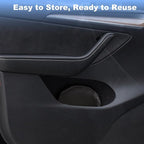 ZATOOTO 4Pack Tesla Model Y 2020-2024 Window Shades for Side Window丨Clear for Safe Driving | 95% UV & Heat Block | No Adhesive, Easy Install | Enhanced Visibility, Tool-Free Install