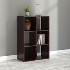 Signature Design by Ashley Glosmount 6 Cube Storage Organizer or Bookcase, Cherry & Light Brown