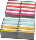 Coorganisers4 Packs T-shirt Drawer Organizers for Clothing,8 Grids Compartment Wardrobe Storage Box, Clothes Organizer for Fo
