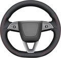 MEWANT DIY Stitching Steering Wheel Cover Wrap for Tesla Model 3 Highland 2023-2025/Model Y 2025 Highland for Tesla Model 3/Model Y Accessories(3D Style)