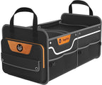 Car Trunk Organizer for SUV, 70L Heavy Duty Waterproof Trunk Organizer, Foldable Vehicle Organizer with Anti-Slip Base, 24x13.