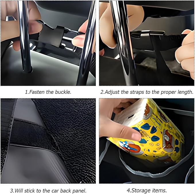 BELOMI Car Trunk Organizer, Auto Waterproof Sturdy Backseat Hanging Large Storage Collapsible Cargo Bag with Anti-Slip