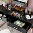 Peohud 3 Pack Acrylic Bathroom Trays, Clear Vanity Tray for Toilet Tank, Decorative Countertop Organizer for Perfume, Makeup,