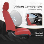 Coverado Car Seat Covers Front Seats, Seat Covers for Cars, Car Seat Protector, 2-Pack Car Seat Cushion Nappa Leather, Waterp