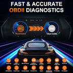 OBD2 Wireless Scanner Diagnostic Tool, Check Engine Car Code Reader 96000+ DTC Scanner with Reset for iOS & Android, Mode 6,