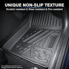 KUST Floor Mats for 2019-2020 Hyundai Santa Fe (5 Passenger Models), for Santa Fe All Weather Floor Mats, TPE Floor Liners, Front Rear 2 Row High Edges, Non-Slip