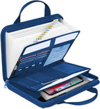 onvvippiv File Organizer Fireproof Expanding Accordion File Folder with Zipper Labels13 Pockets Document Organizer Holder Sto