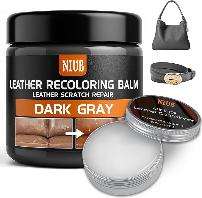 Leather Recoloring Balm Leather Color Restorer Scratch Repair Leather Paint for Furniture Couches Car Seats Shoes Bags Leathe