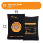 ADSorbco Rechargeable Desiccant Packs for Storage, Rechargeable Silica Gel Packets, Color Indicating Desiccant Packs for