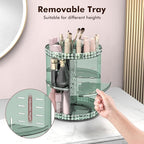 Rotating Makeup Organizer, 360° Spinning Skincare Organizers, Adjustable Layer Cosmetic Storage Lazy Susan Makeup Organizers 