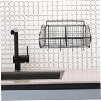 Amosfun Kitchen Wall Organizer Wire Basket for Fruits and Vegetables Divided Storage Rack Space Saving Design for Kitchen Sea