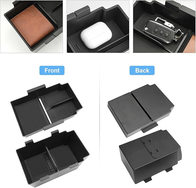 Double-Layer 2024 2025 2026 Crosstrek Center Console Organizer for Crosstrek (Premium/Sport/Limited/Wilderness),Durable ABS Plastic 2025 Crosstrek&Impreza Tray 2026 Crosstrek Hybrid Accessories