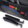 7F Car Organizers and Storage, Car Seat Gap Filler, Organiser Between Seat and Centre Console, Universal Car accessories, Fit SUV Truck Storage, Set of 2 - Black