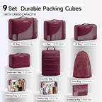 11 Set / 9 Set Packing Cubes for Travel,Gifts for Women Mom Kids,TSA Approved Bags for Makeup, Cosmetic, Toiletry, Organizers