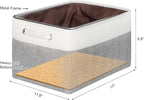 Kntiwiwo Foldable Storage Bin Collapsible Fabric Storage Basket Cube with Durable Handles Closet Organizer Bins for Organizin