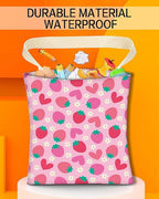 Car Garbage Can, Hanging Car Trash Can for Back Seat Organizer, Cute Strawberry Pattern