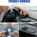 Mobile Phone Bracket Anti-Slip Mat,Multifunction Car Dashboard Mat with Temporary Parking Number,Universal Fit Anti-Slip Mat,