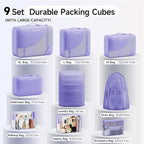 11 Set / 9 Set Packing Cubes for Travel,Gifts for Women Mom Kids,TSA Approved Bags for Makeup, Cosmetic, Toiletry, Organizers