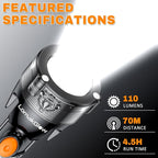 Multifunctional Car Safety Flashlight - Emergency Escape Tool with Window Breaker, Seatbelt Cutter, 3 Light Modes & Magnetic 